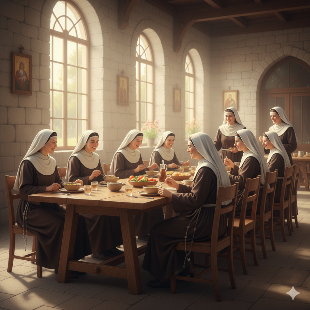Sisters at dining